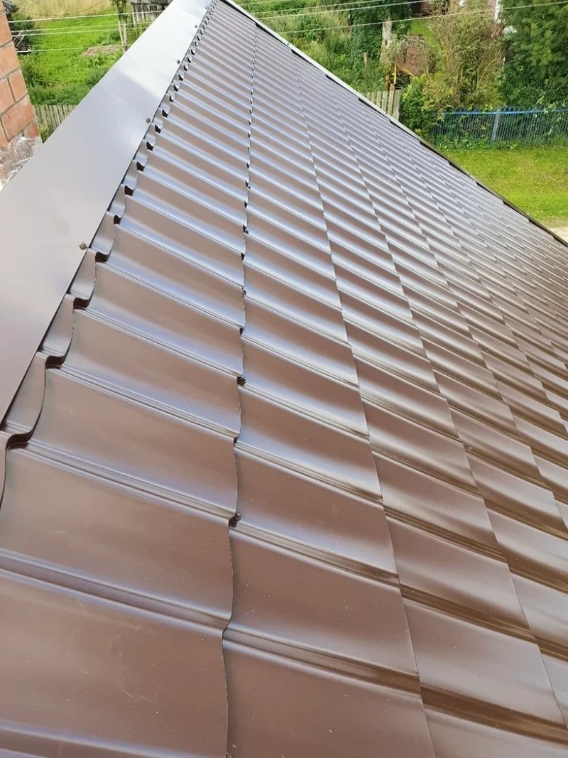 коричневая металлочерепица