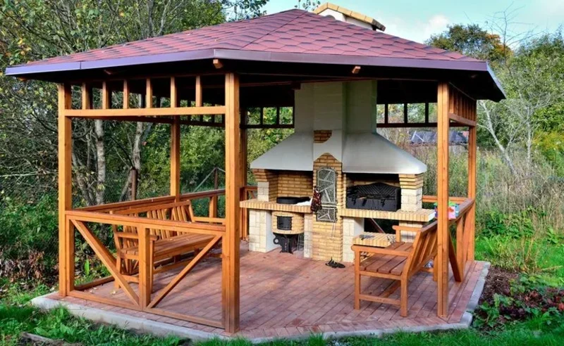 Летняя кухня на даче своими руками, пошагово строительство и обустройство