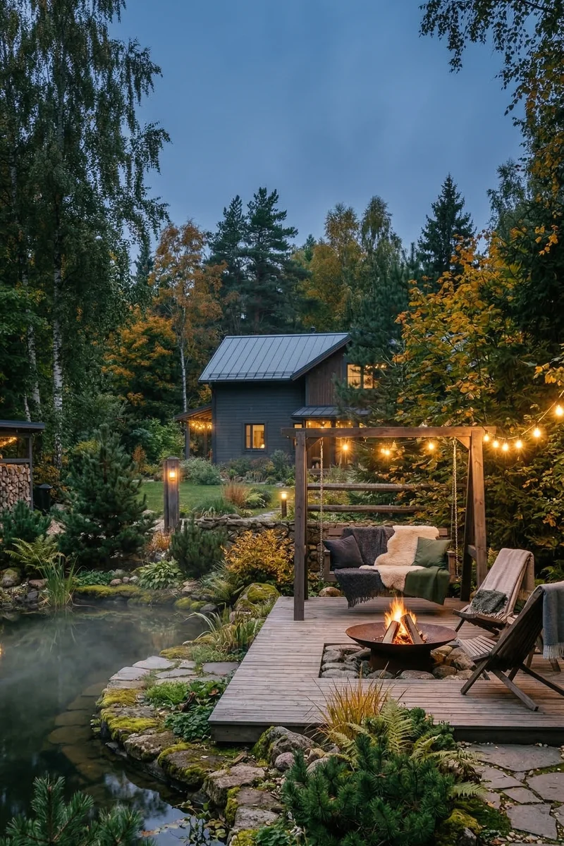 Оформление участка в скандинавском стиле