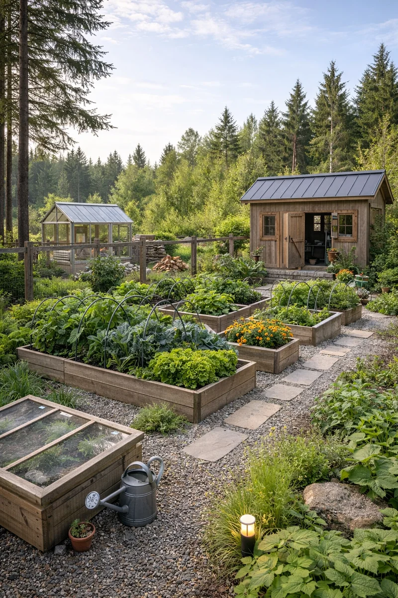 Огород в скандинавском стиле