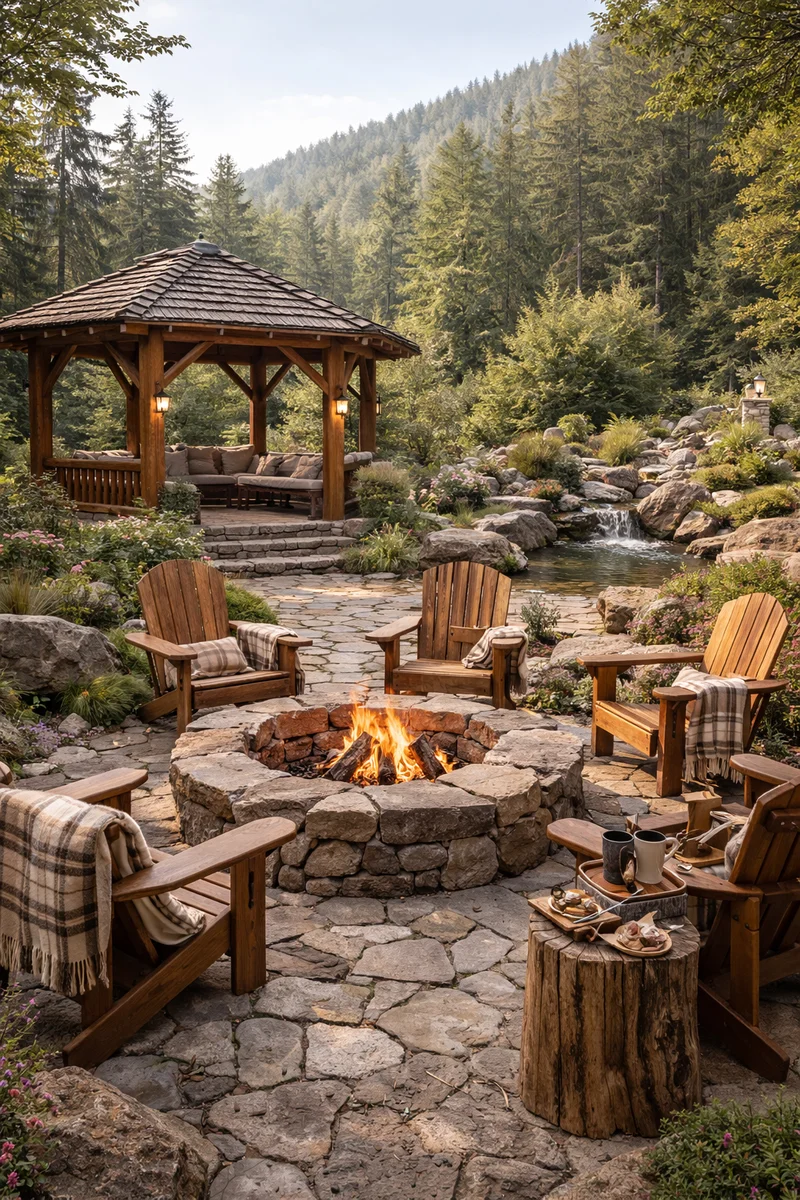 Оформление участка в альпийском стиле