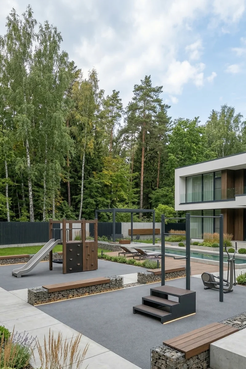 Детская площадка в стиле минимализм