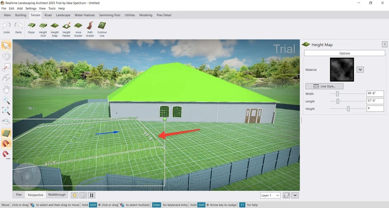 отображение рельефа
