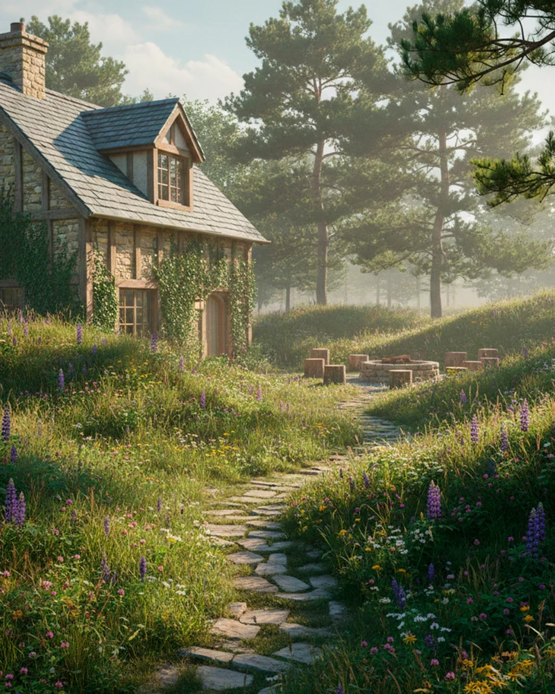 участок в природном стиле