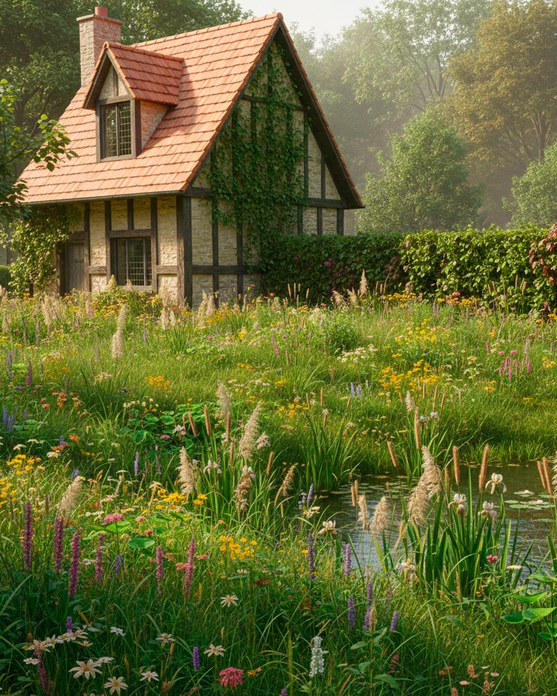 участок с водоемом