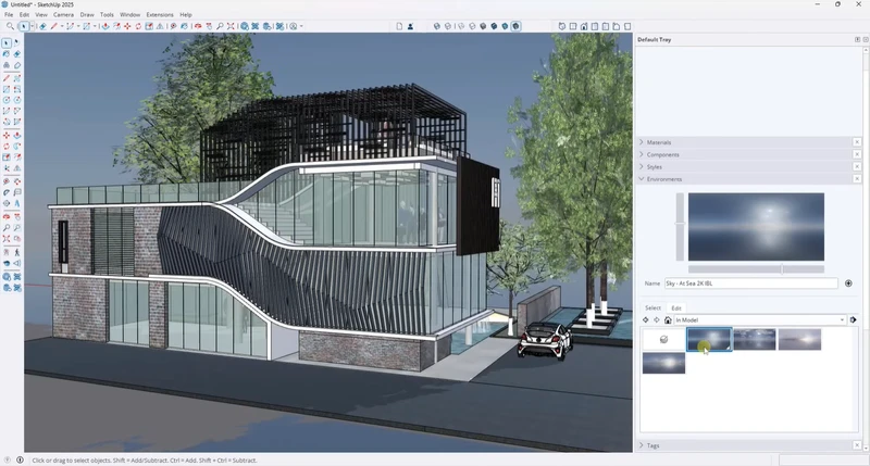 проект в программе SketchUp