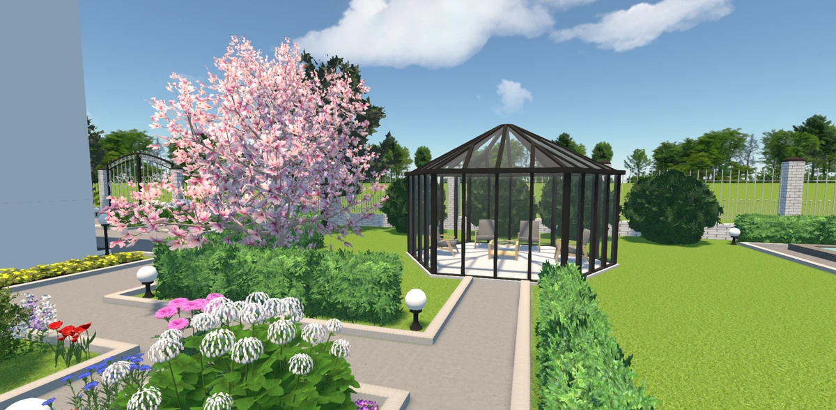 зона отдыха на участке