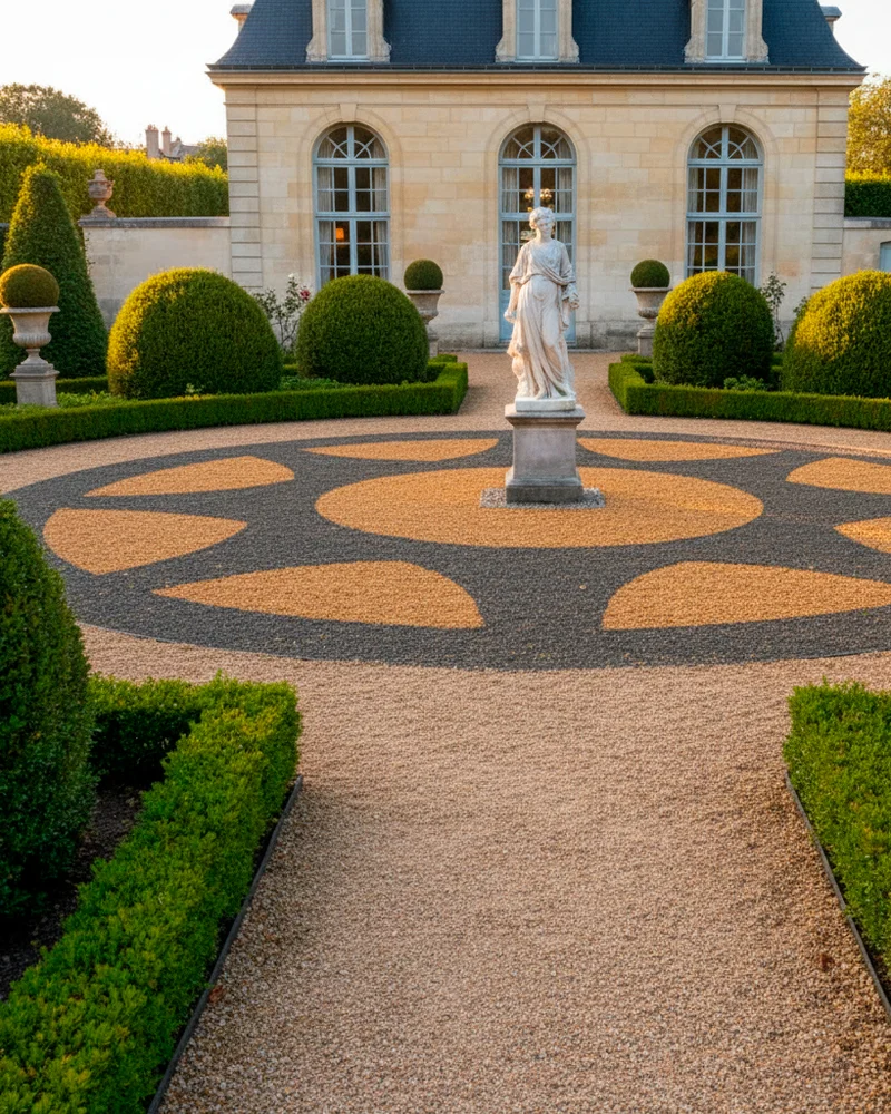 Регулярный стиль в дизайне участка