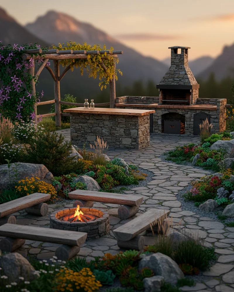 Ландшафтный дизайн в альпийском стиле