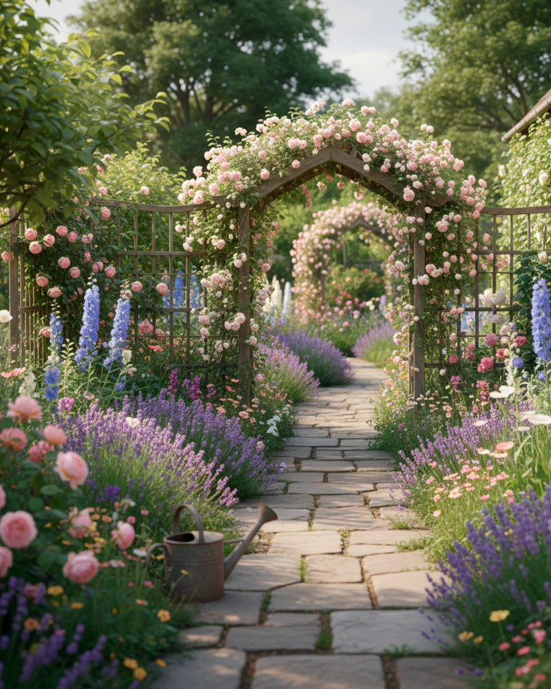 Английский стиль в дизайне участка