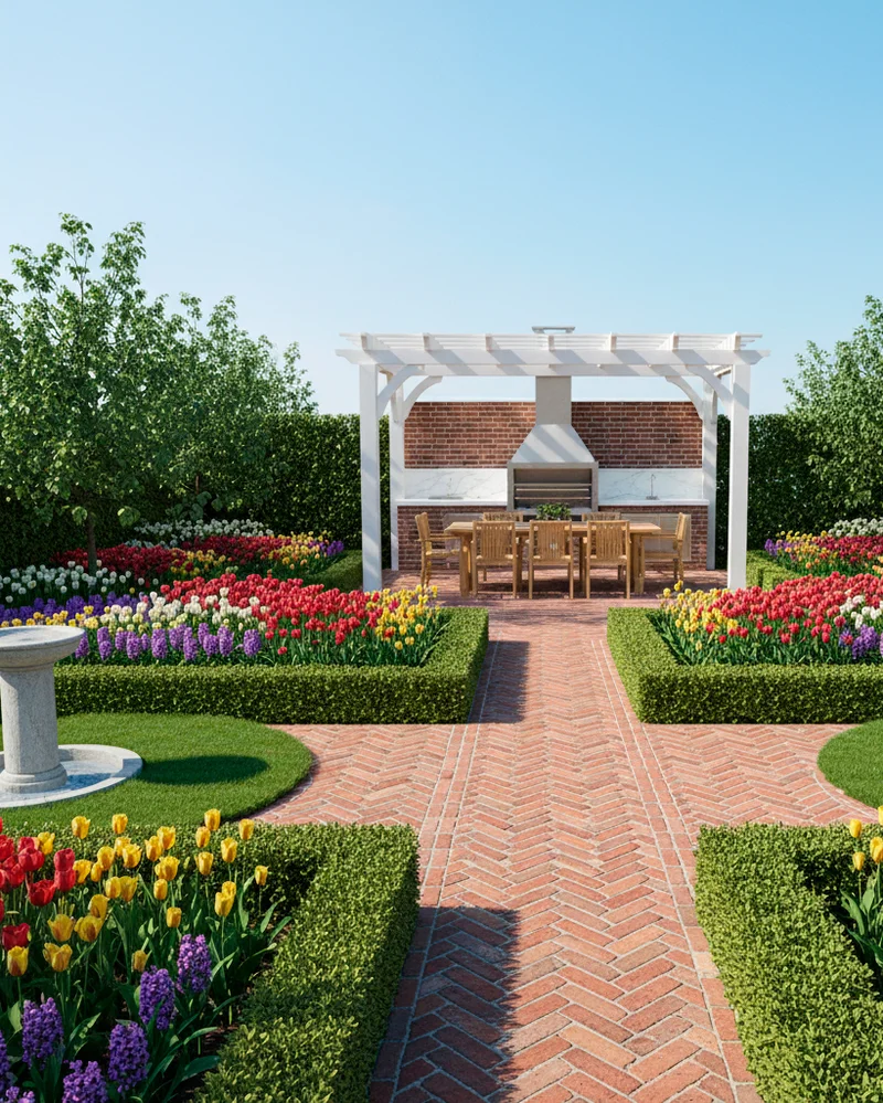 Ландшафтный дизайн в голландском стиле