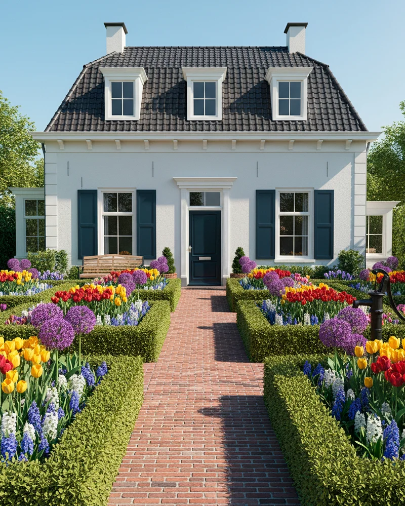 Голландский стиль в дизайне участка