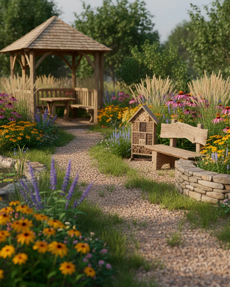 Экостиль в дизайне участка