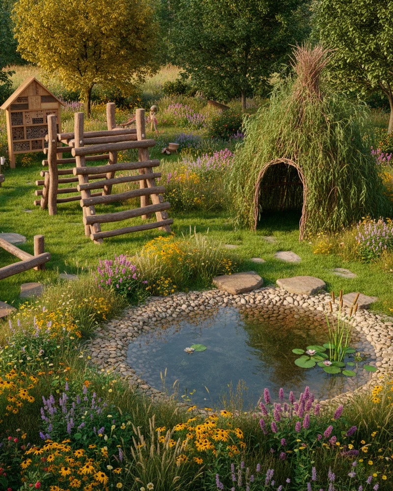 Как оформить участок в экостиле