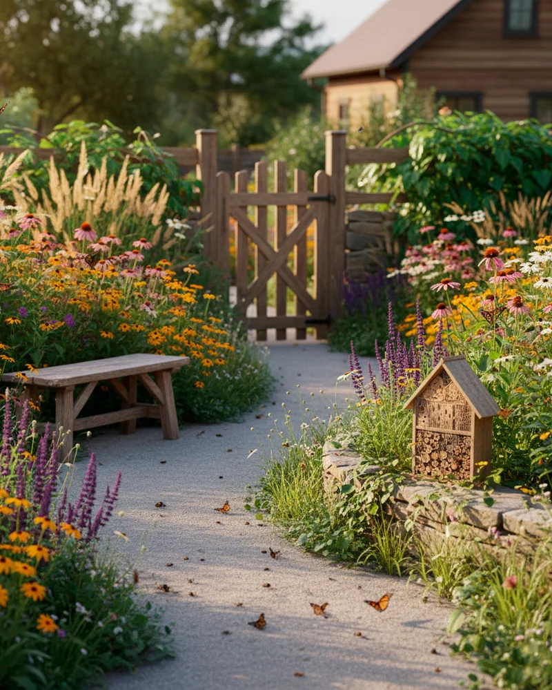 Дизайн участка в экостиле
