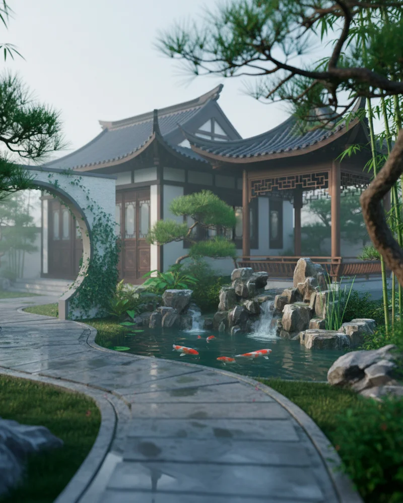 Китайский стиль ландшафтного дизайна