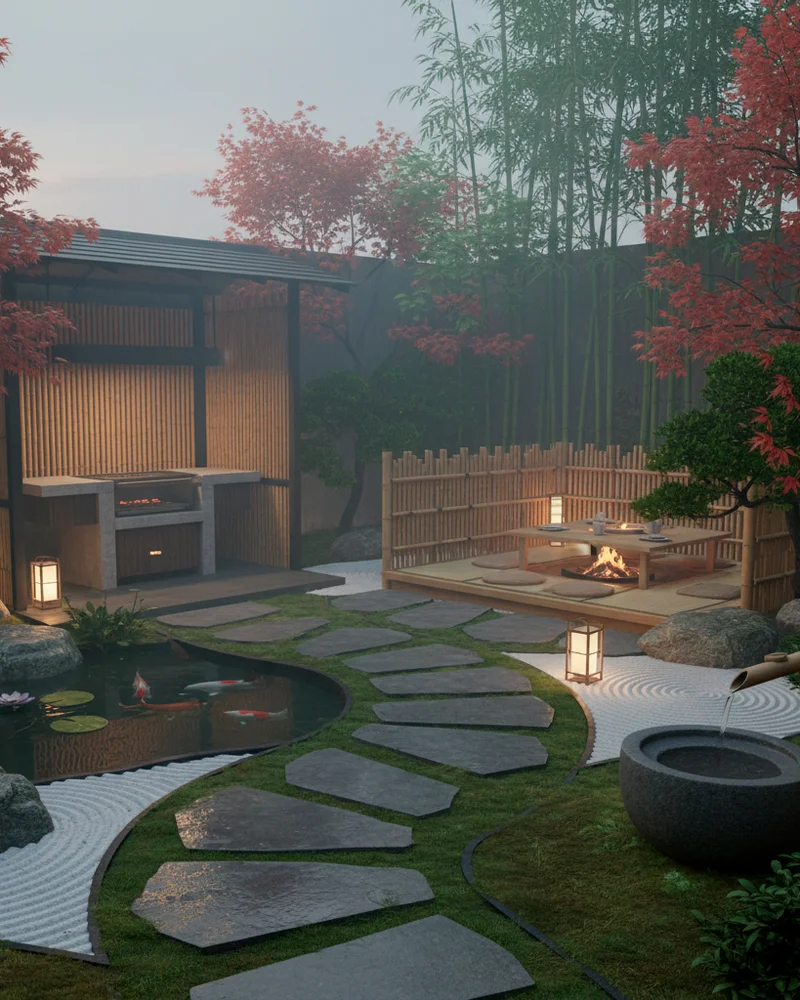 Ландшафтный дизайн в японском стиле