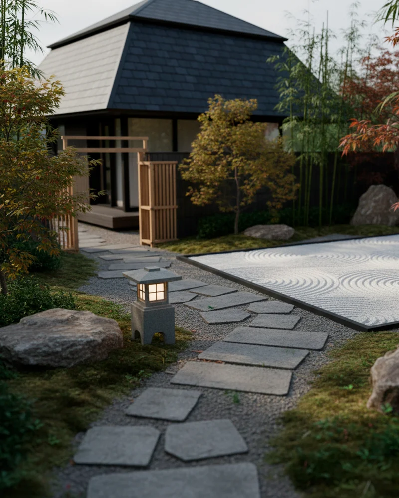 Японский стиль в дизайне участка