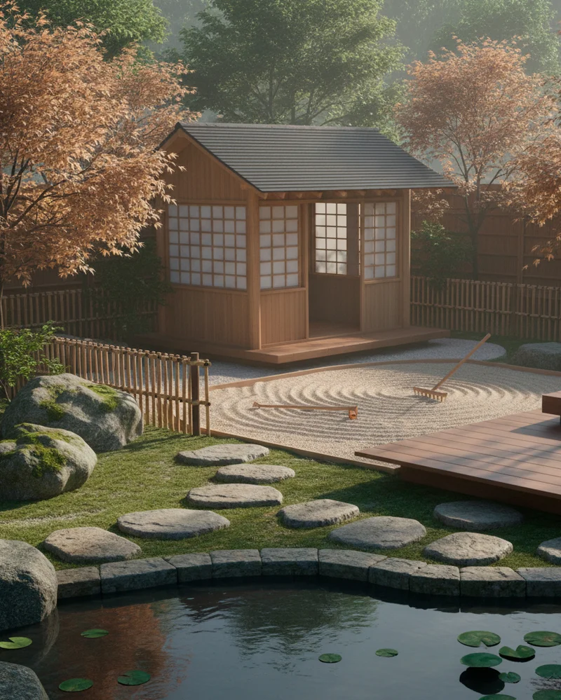 Как оформить участок в японском стиле