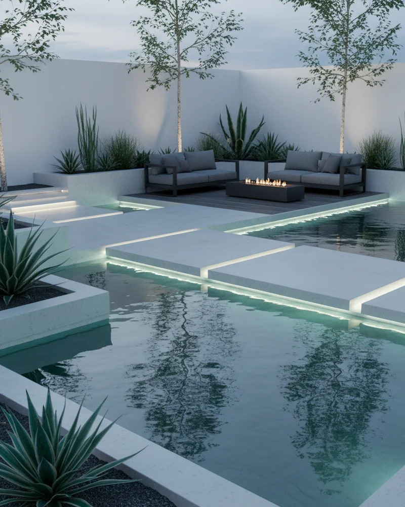 Ландшафтный дизайн в стиле модерн