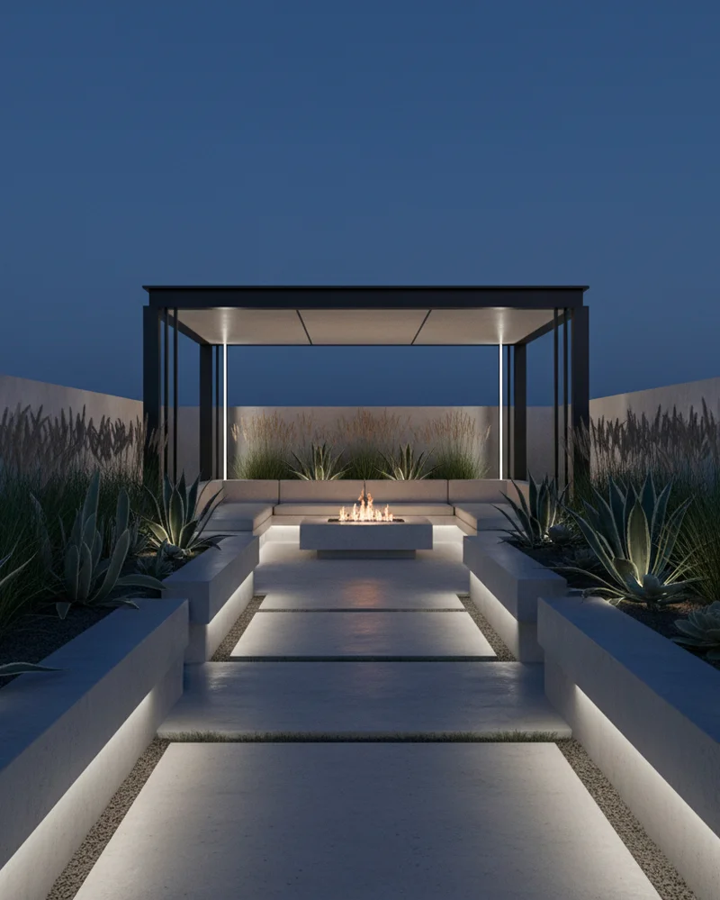 Дизайн участка в стиле модерн