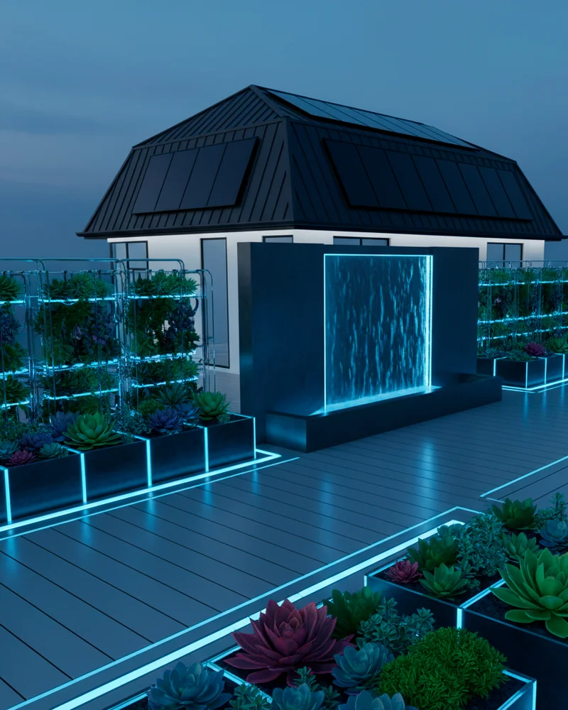 Как оформить участок в стиле хай-тек